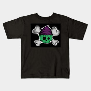 Skupcake (Black Background) Kids T-Shirt